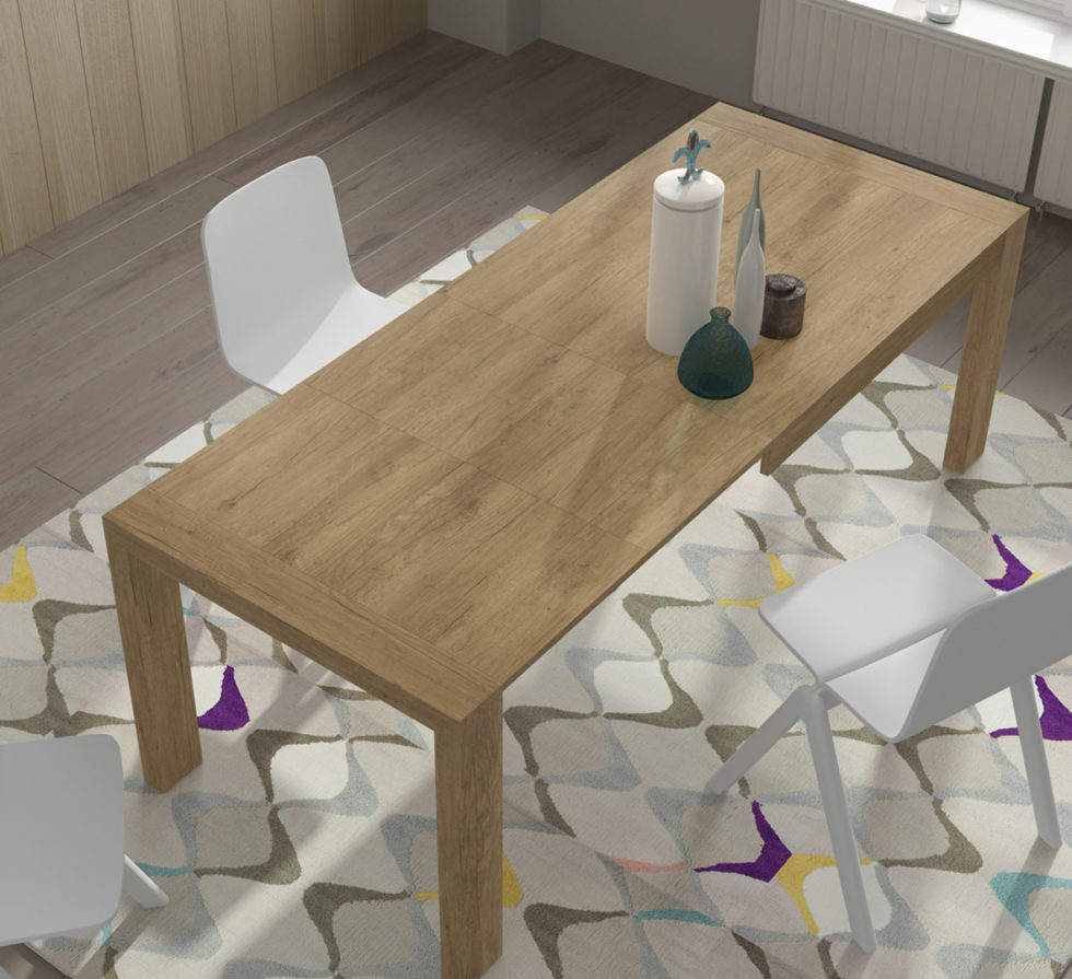 Mesa Comedor extensible Badu 10 color nogal | magicmoble